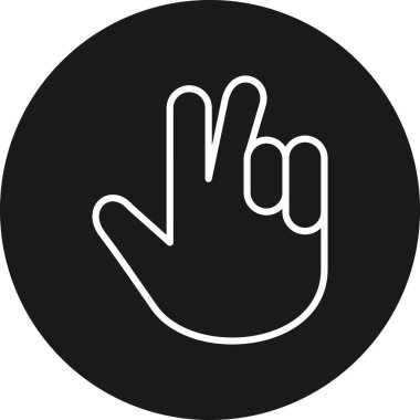 jest el simgesi modada izole edilmiş arkaplan