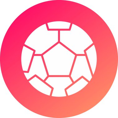 Futbol simgesinin vektör illüstrasyonu