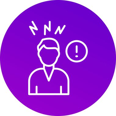 Bir insan simgesinin vektör illüstrasyonu