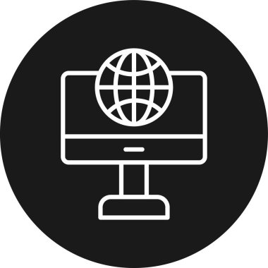 Web tasarım vektör çizgisi simgesi