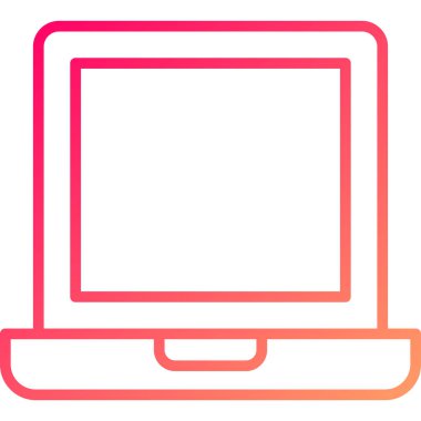 Bilgisayar. Web simgesi basit illüstrasyon