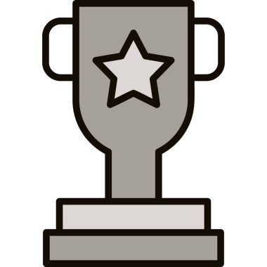 kupa simgesi vektör illüstrasyonu