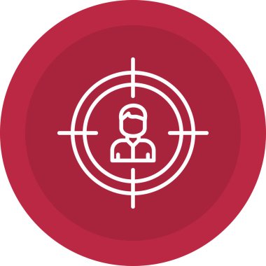 hedef simge vektör illüstrasyonu