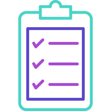 Liste. Web simgesi basit illüstrasyon