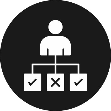 hiyerarşi simgesi vektörü beyaz arkaplan üzerinde izole edilmiş Web ve mobil uygulama tasarımı, hiyerarşi logo kavramı