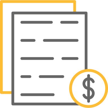 iş belgesi simgesi beyaz arkaplanda izole edildi