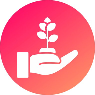 Bitki simgesinin vektör illüstrasyonu