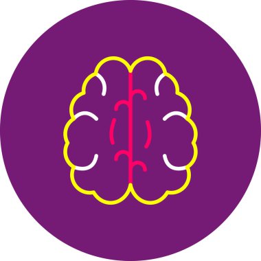 vektör beyin simgesi, vektör illüstrasyonu