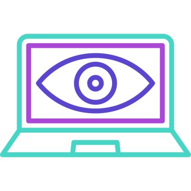 bilgisayar ekranı simgesi. beyaz üzerinde izole edilmiş dizüstü bilgisayar ekran vektör simgesi düz rengi