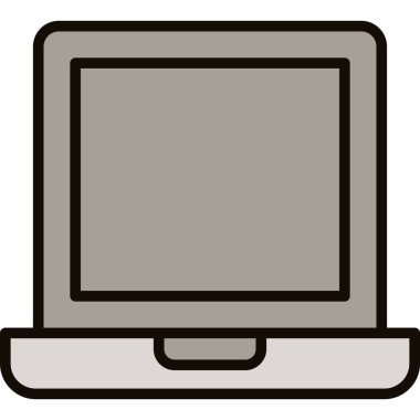 Bilgisayar simgesi. beyaz arkaplanda izole edilmiş web tasarımı için ana bilgisayar vektör simgesi