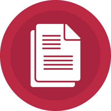 Belge simgesinin vektör illüstrasyonu