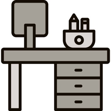 Banyo. Web simgesi basit illüstrasyon