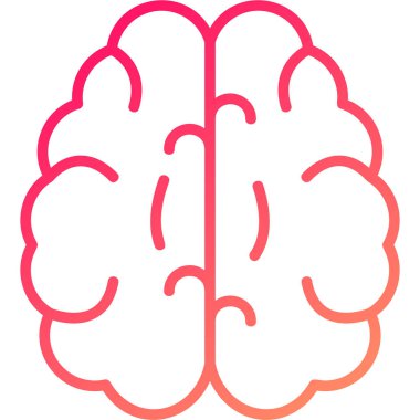 beyin ikonu vektör illüstrasyonu