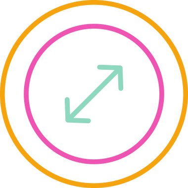 ok vektörü simgesi modern ince çizgi