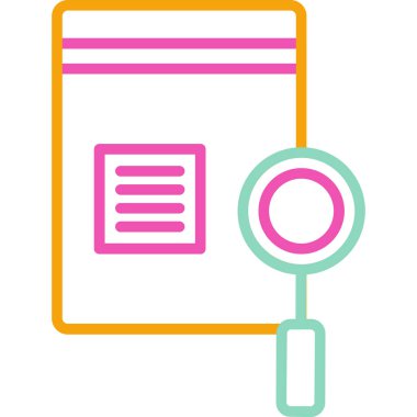 arama web simgesi basit illüstrasyon