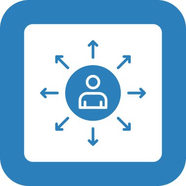 İş ve teknoloji simgesinin vektör illüstrasyonu