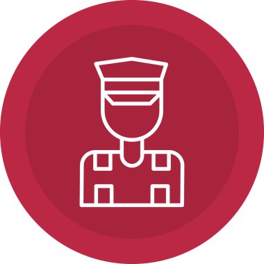 polis simgesi vektör illüstrasyonu