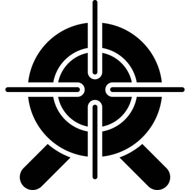 hedef vektör simgesi modern illüstrasyon