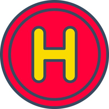 tıbbi işaret simgesi, basit tasarım illüstrasyonu