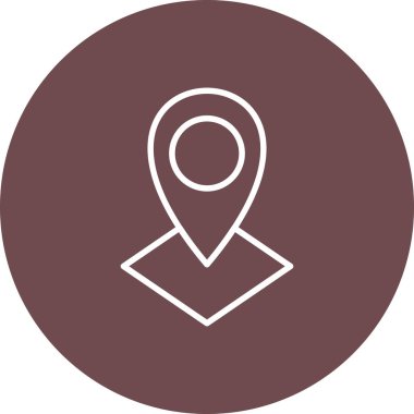 harita simgesinin vektör illüstrasyonu