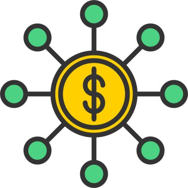 ağ web simgesi basit illüstrasyon