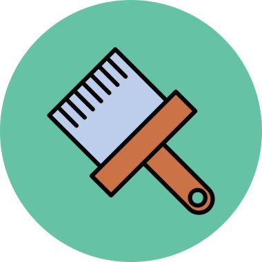 Fırça simgesi vektör illüstrasyonu