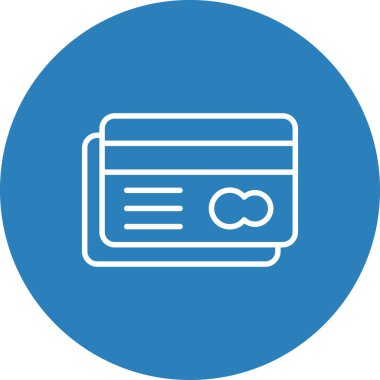 Kredi kartı ikonu. vektör illüstrasyonu