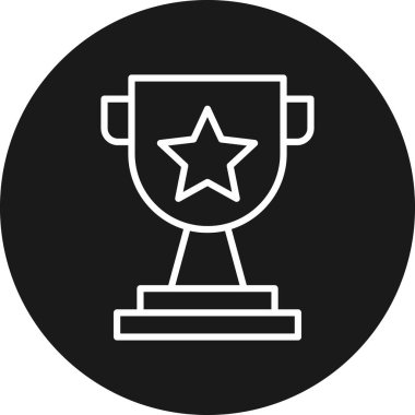 Yıldız simgesi, basit vektör çizim