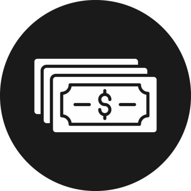 Dolar. Web simgesi basit illüstrasyon