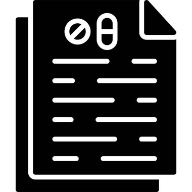 belge simgesi vektör illüstrasyonu