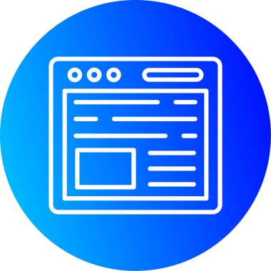 Web simgesi vektör illüstrasyonu