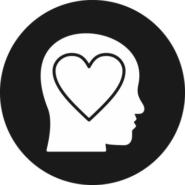 Aşk. Web simgesi basit illüstrasyon