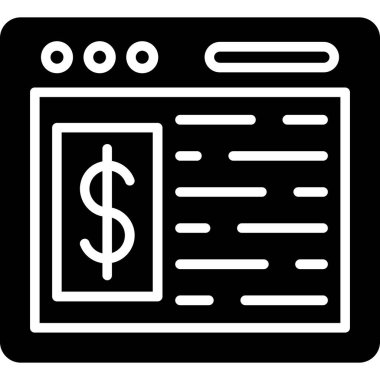 Bill simgesi vektör illüstrasyonu