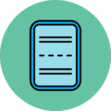 Vektör belgesi Simge illüstrasyonu