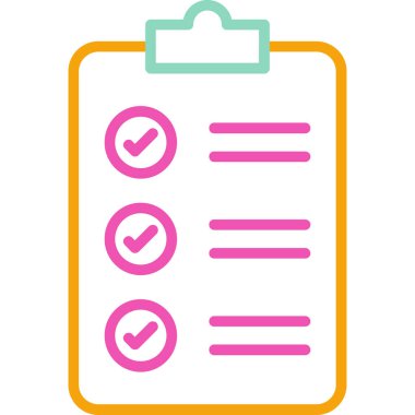 Kontrol Listesi. Web simgesi