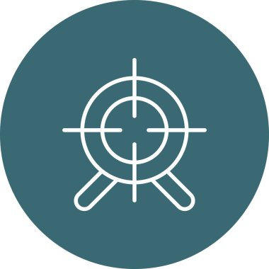 vektör hedef simgesi illüstrasyonu