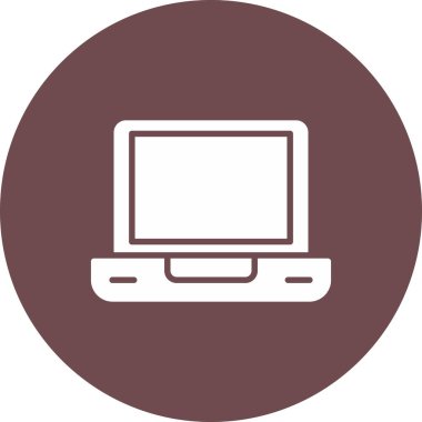 Bilgisayar. Web simgesi basit illüstrasyon