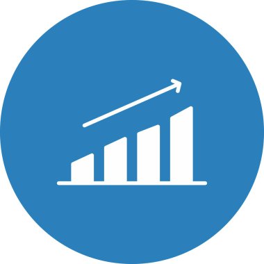 grafik vektör simgesi. Bu düz yuvarlak sembol yumuşak mavi renk kullanır ve beyaz arkaplanda izole edilir