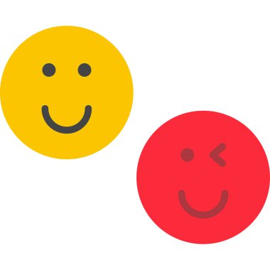 emoticon gülümseme vektör simgesi