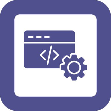 Web geliştirme simgesini ana hat biçiminde kodlamak