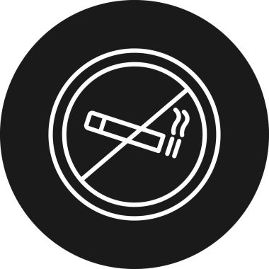 Arka planda sigara içilen simge yok