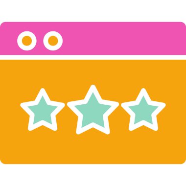 derecelendirme yıldız simge vektör