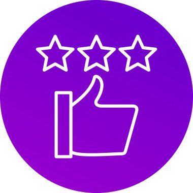 vektör yıldızlar düz simge