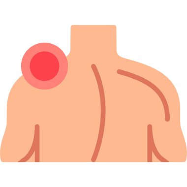 Kanser hastalığı ikonu. Beyaz üzerine izole edilmiş insan acı vektörü simgesi rengi