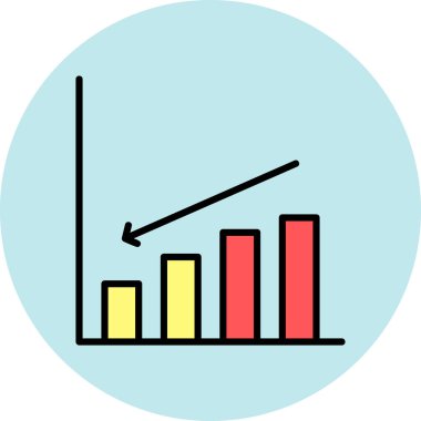 grafik ikonu vektör illüstrasyonu