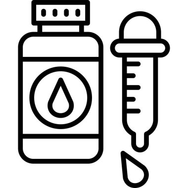 tıbbi ve sağlık çizgisi vektör simgesi.