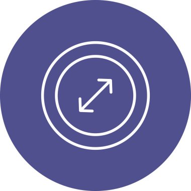 Ok. Web simgesi basit illüstrasyon