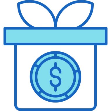 Para kutusu. Basit illüstrasyon