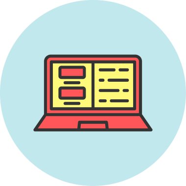 Modern simgenin vektör illüstrasyonu