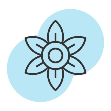 Çiçeğin vektör illüstrasyonu